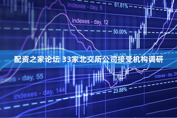 配资之家论坛 33家北交所公司接受机构调研